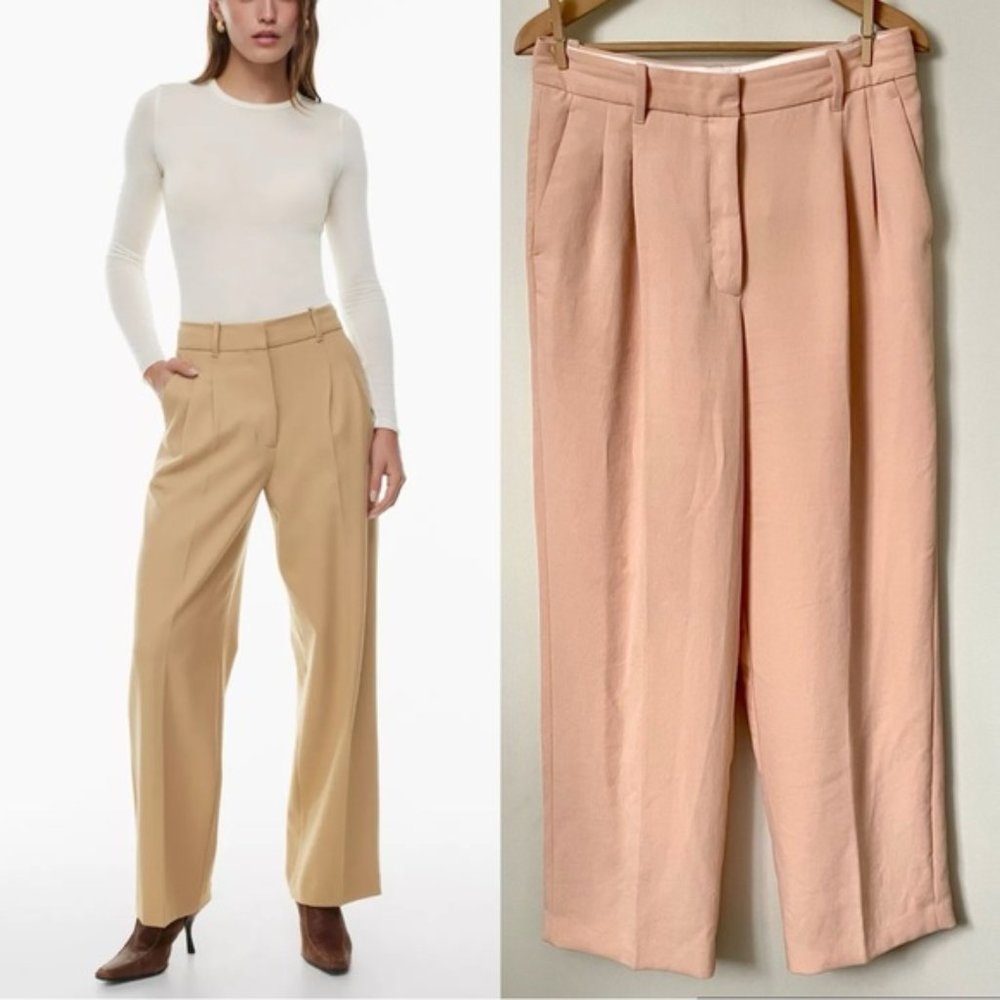 Aritzia Wilfred The Effortless High Rise Wide Leg Trouser Pant